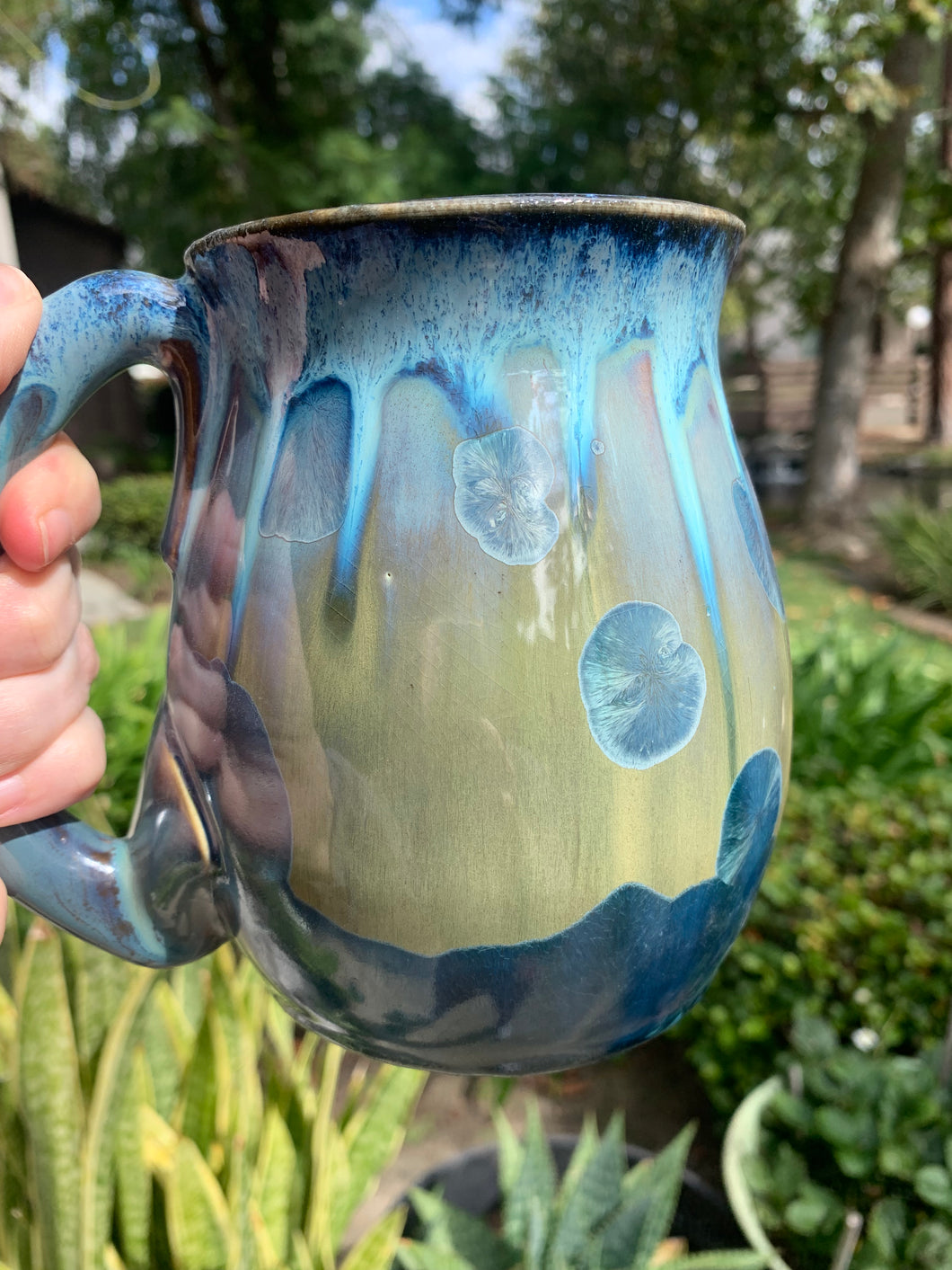 Large Crystalline Glazed Mug - 24 oz