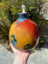 Load image into Gallery viewer, Ceramic Soap Dispenser Crystalline Glazed Handmade Soap Pump
