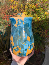 Load image into Gallery viewer, Crystalline Pottery Decorative Jar or Vase with Lid
