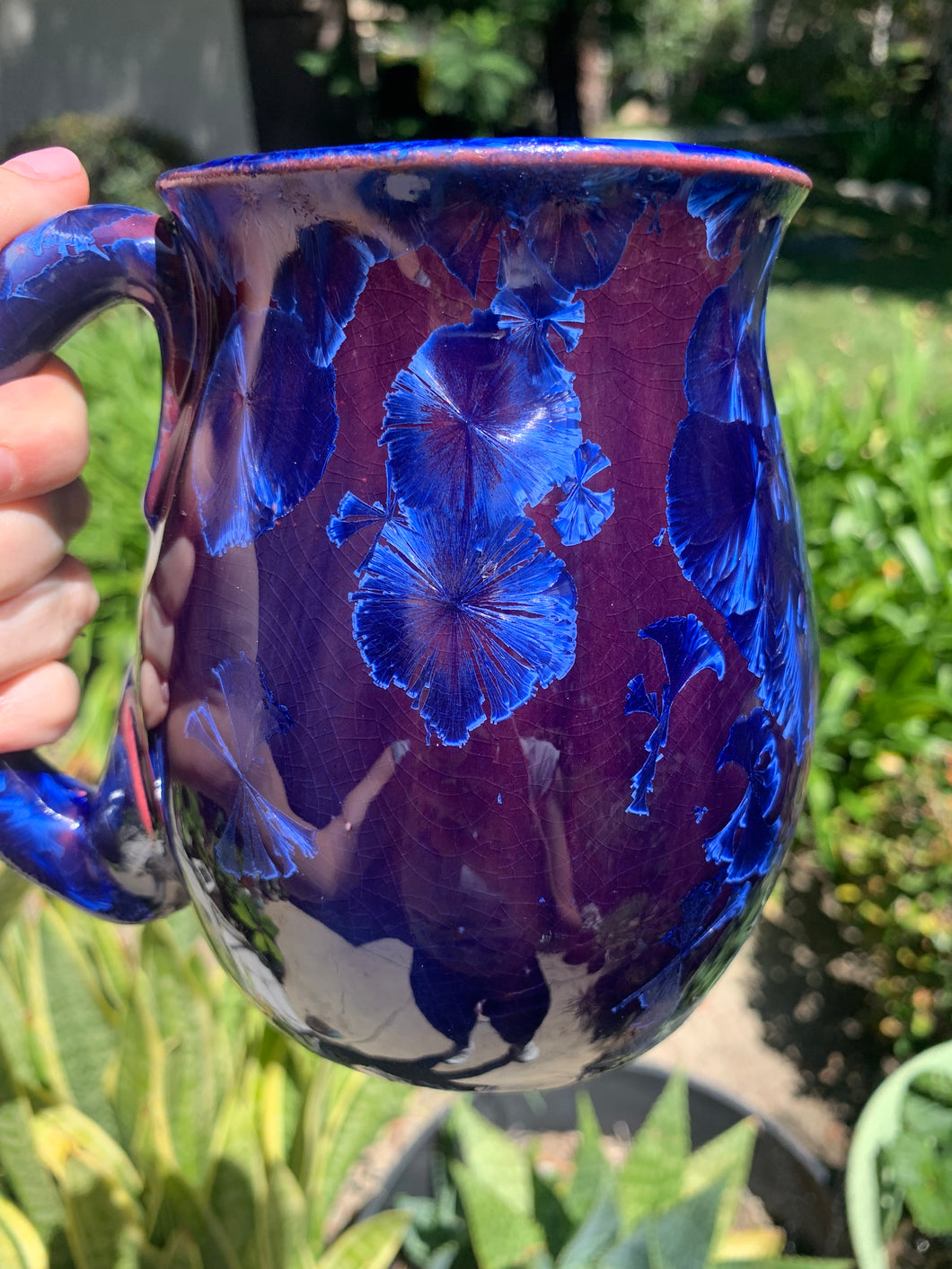 Large Crystalline Glazed Mug - 24 oz