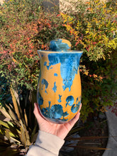 Load image into Gallery viewer, Crystalline Pottery Decorative Jar or Vase with Lid
