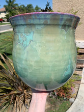 Load image into Gallery viewer, Ceramic Plant Pot Handmade Crystalline Glazed Extra Large Planter
