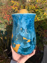 Load image into Gallery viewer, Crystalline Pottery Decorative Jar or Vase with Lid

