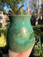 Load image into Gallery viewer, Plant Pot Melted Mug Handmade Crystalline Glazed Mug Planter
