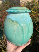 Load image into Gallery viewer, Crystalline Pottery Decorative Jar or Vase with Lid
