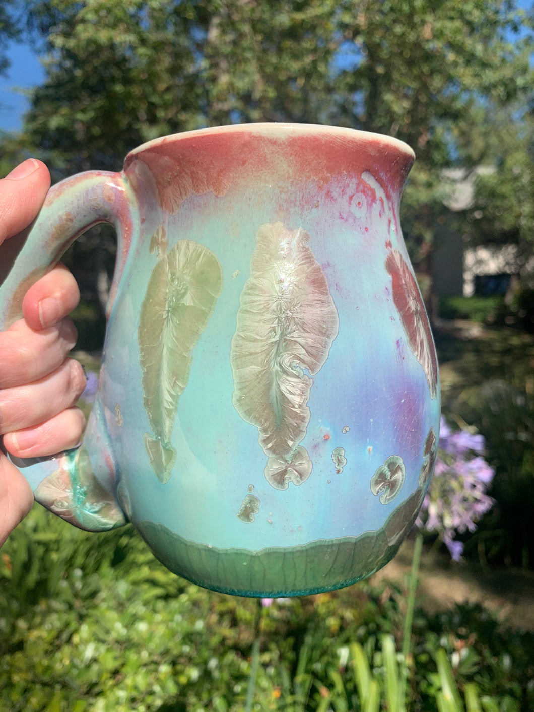 Large Crystalline Glazed Mug - 24 oz