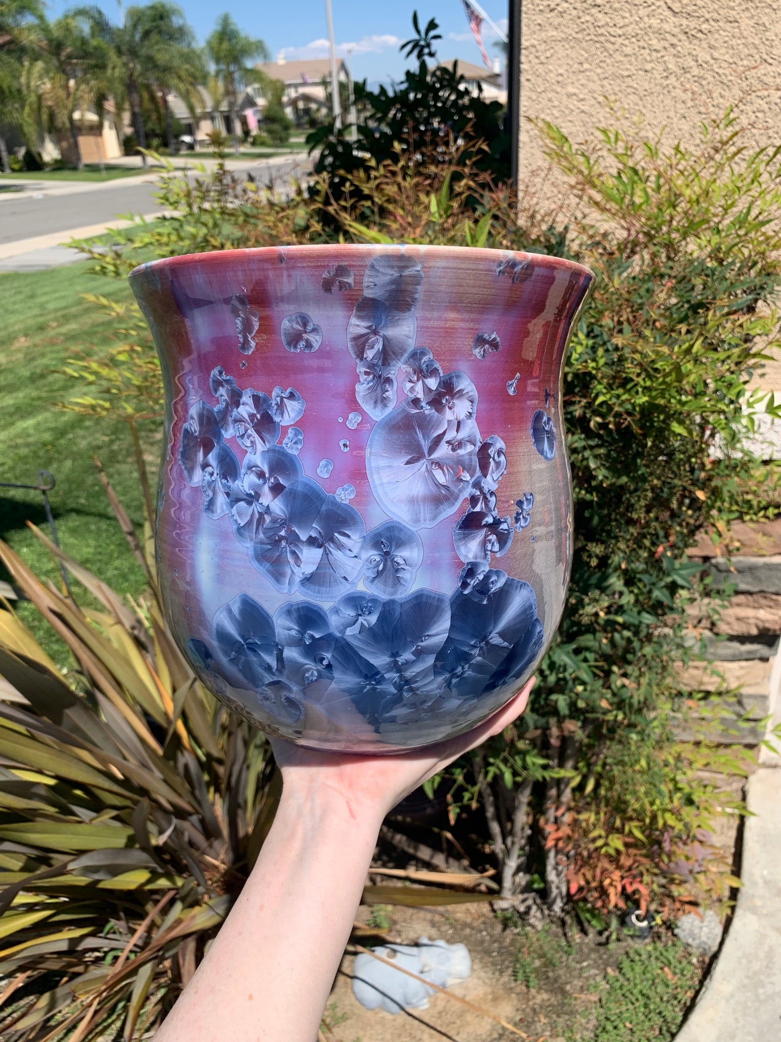 extra large ceramic pots for outdoor plants Ceramic Plant Pot Handmade Crystalline Glazed Extra Large Planter – The Crystalline Gallery
