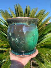 Load image into Gallery viewer, Ceramic Plant Pot Handmade Crystalline Glazed Medium Planter
