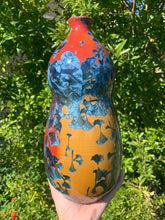Load image into Gallery viewer, DISCOUNTED Ceramic Vase Crystalline Glazed Bottle Form
