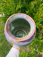 Load image into Gallery viewer, Crystalline Pottery Decorative Jar or Vase with Lid
