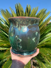 Load image into Gallery viewer, Ceramic Plant Pot Handmade Crystalline Glazed Medium Planter
