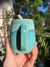 Load image into Gallery viewer, &#39;Jade&#39; with &#39;Milk Froth&#39; Rim - Tiny Ceramic Tea Cup Small Coffee Mug
