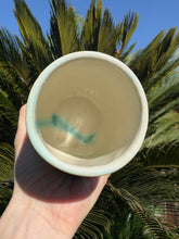Load image into Gallery viewer, Stemless Wine Glass Crystalline Glazed Handmade Ceramic Wine Cup
