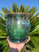 Load image into Gallery viewer, Ceramic Plant Pot Handmade Crystalline Glazed Medium Planter
