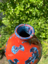 Load image into Gallery viewer, DISCOUNTED Ceramic Vase Crystalline Glazed Bottle Form
