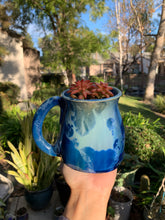 Load image into Gallery viewer, Plant Pot Melted Mug Handmade Crystalline Glazed Mug Planter
