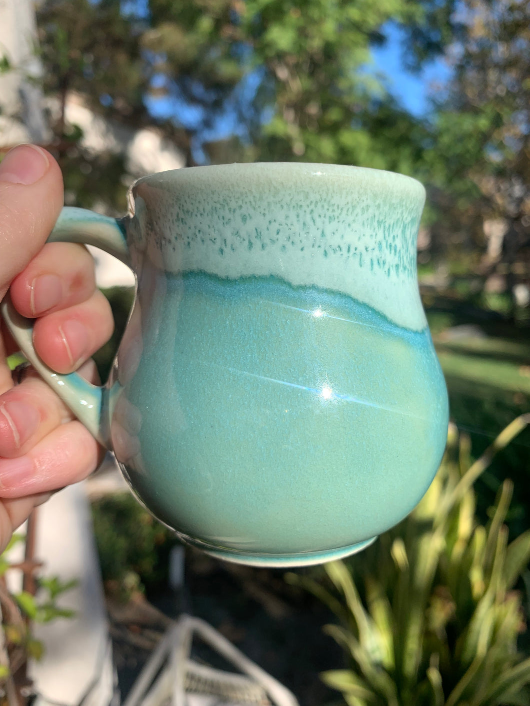 'Jade' with 'Milk Froth' Rim Cortado or Double Espresso Cup