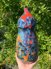 Load image into Gallery viewer, DISCOUNTED Ceramic Vase Crystalline Glazed Bottle Form
