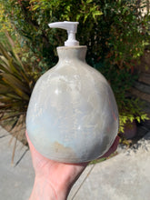 Load image into Gallery viewer, Ceramic Soap Dispenser Crystalline Glazed Handmade Soap Pump
