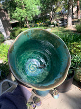 Load image into Gallery viewer, DISCOUNTED Ceramic Plant Pot Handmade Crystalline Glazed Medium Planter
