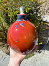 Load image into Gallery viewer, Ceramic Soap Dispenser Crystalline Glazed Handmade Soap Pump
