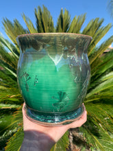 Load image into Gallery viewer, Ceramic Plant Pot Handmade Crystalline Glazed Medium Planter
