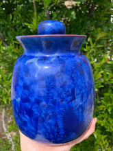 Load image into Gallery viewer, Crystalline Pottery Decorative Jar or Vase with Lid
