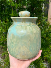 Load image into Gallery viewer, Crystalline Pottery Decorative Jar or Vase with Lid
