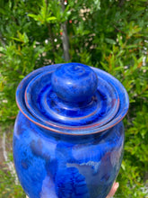 Load image into Gallery viewer, Crystalline Pottery Decorative Jar or Vase with Lid

