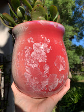Load image into Gallery viewer, Ceramic Plant Pot Handmade Crystalline Glazed Medium Planter
