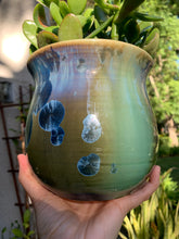 Load image into Gallery viewer, Ceramic Plant Pot Handmade Crystalline Glazed Medium Planter
