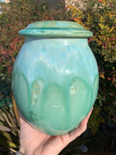 Load image into Gallery viewer, Crystalline Pottery Decorative Jar or Vase with Lid
