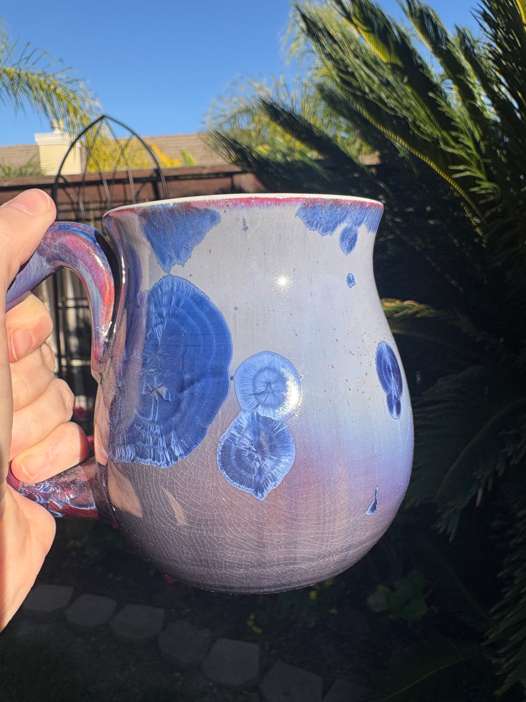 Standard Size Crystalline Glazed Mug - 12-16 oz