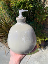 Load image into Gallery viewer, Ceramic Soap Dispenser Crystalline Glazed Handmade Soap Pump
