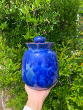Load image into Gallery viewer, Crystalline Pottery Decorative Jar or Vase with Lid
