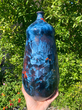 Load image into Gallery viewer, Ceramic Vase Crystalline Glazed Bottle Form
