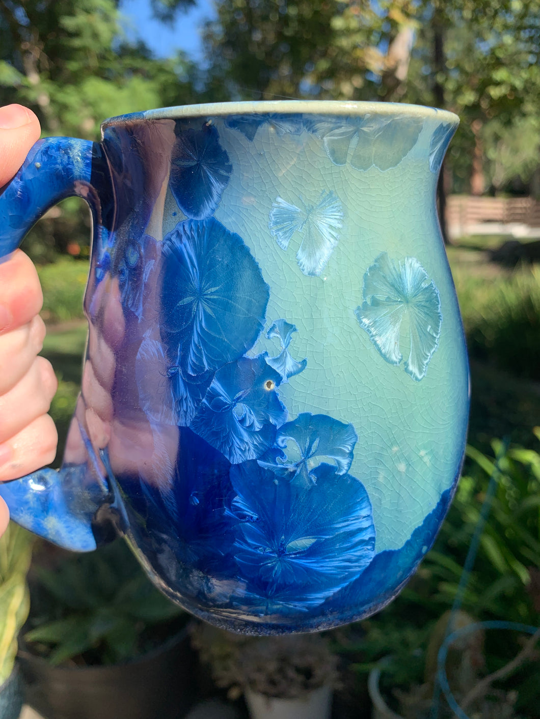 DISCOUNTED Large Crystalline Glazed Mug - 24 oz