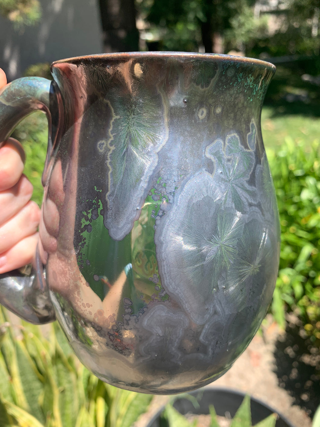 Large Crystalline Glazed Mug - 24 oz