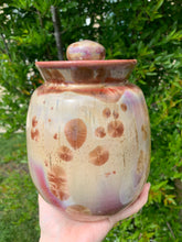 Load image into Gallery viewer, Crystalline Pottery Decorative Jar or Vase with Lid
