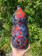 Load image into Gallery viewer, DISCOUNTED Ceramic Vase Crystalline Glazed Bottle Form
