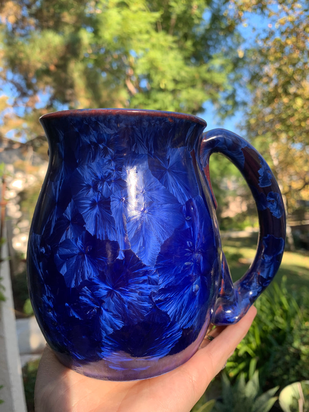 DISCOUNTED Large Crystalline Glazed Mug - 24 oz