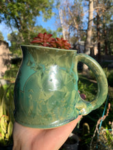 Load image into Gallery viewer, Plant Pot Melted Mug Handmade Crystalline Glazed Mug Planter
