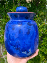Load image into Gallery viewer, Crystalline Pottery Decorative Jar or Vase with Lid
