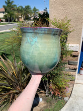 Load image into Gallery viewer, Ceramic Plant Pot Handmade Crystalline Glazed Extra Large Planter
