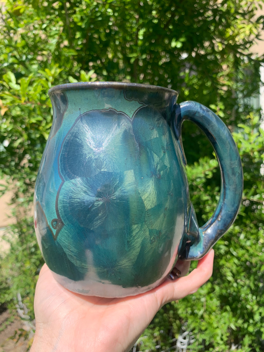 Large Crystalline Glazed Mug - 24 oz