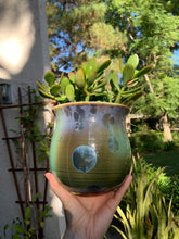 Load image into Gallery viewer, Ceramic Plant Pot Handmade Crystalline Glazed Medium Planter
