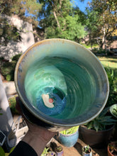 Load image into Gallery viewer, Ceramic Plant Pot Handmade Crystalline Glazed Medium Planter
