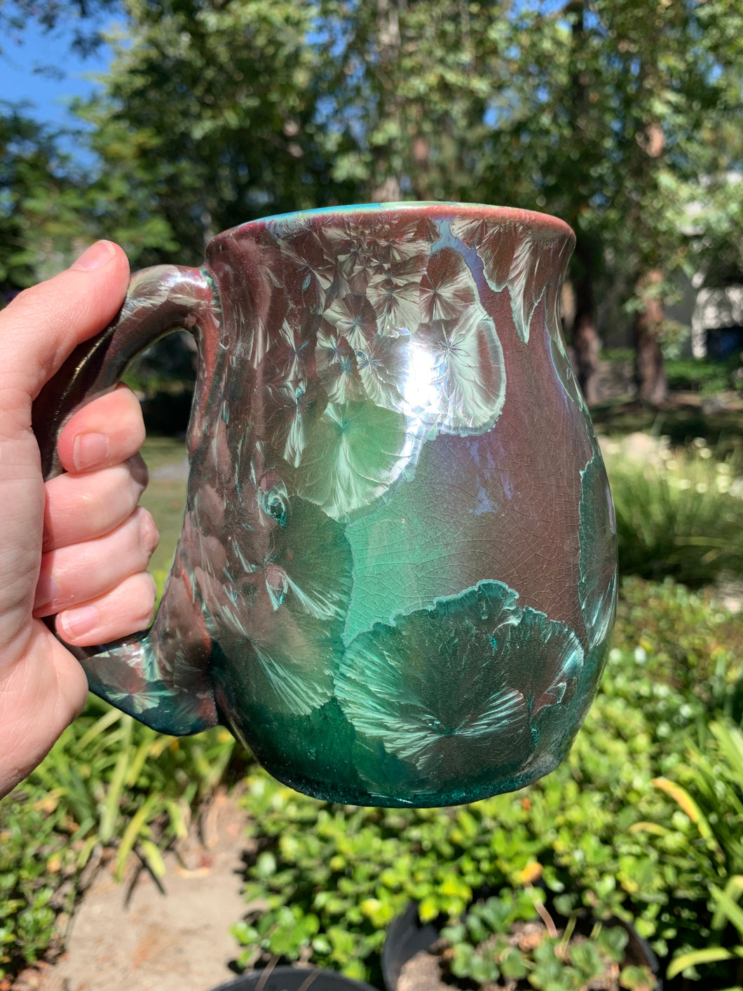 Large Crystalline Glazed Mug - 24 oz