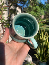 Load image into Gallery viewer, &#39;Jade&#39; with &#39;Milk Froth&#39; Rim Cortado or Double Espresso Cup
