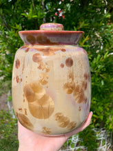 Load image into Gallery viewer, Crystalline Pottery Decorative Jar or Vase with Lid
